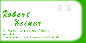robert weiner business card
